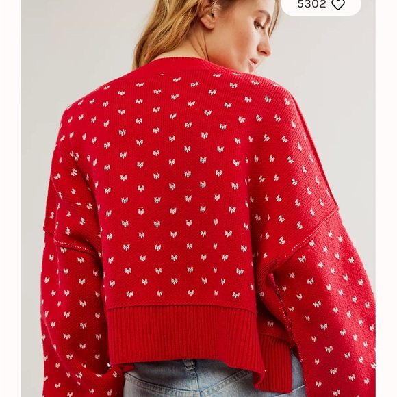 Free people Easy Street heart Patterned Crop - Picture 3 of 8